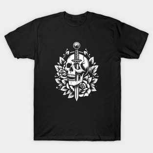 skull with sword T-Shirt